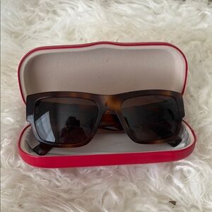 Versace Brown Sunglasses Classic Rectangular Design